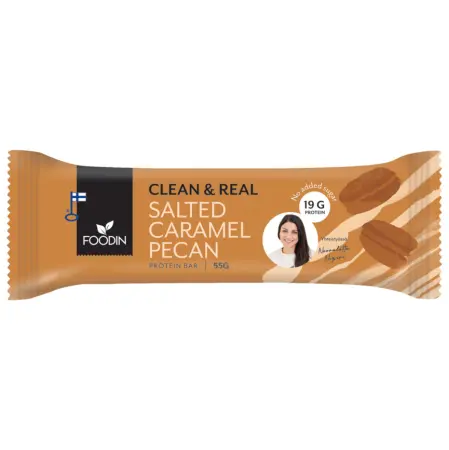 Proteinbar Clean & Real Salted Caramel 12 x 55g - Proteinbars - 6430048233070 - 1