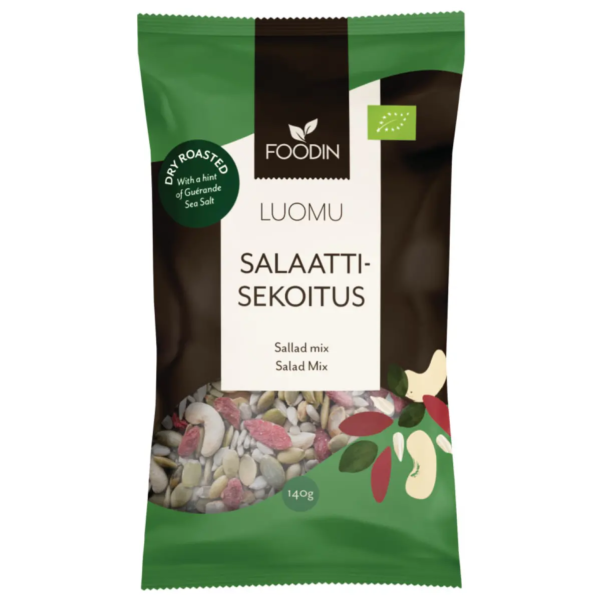 Sallad mix ekologisk 140g Foodin - Nötter, frön och pålägg - 6430048234640 - 0