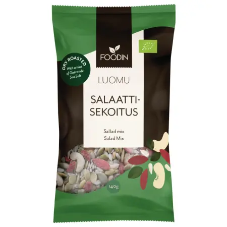 Sallad mix ekologisk 140g Foodin - Nötter, frön och pålägg - 6430048234640 - 0
