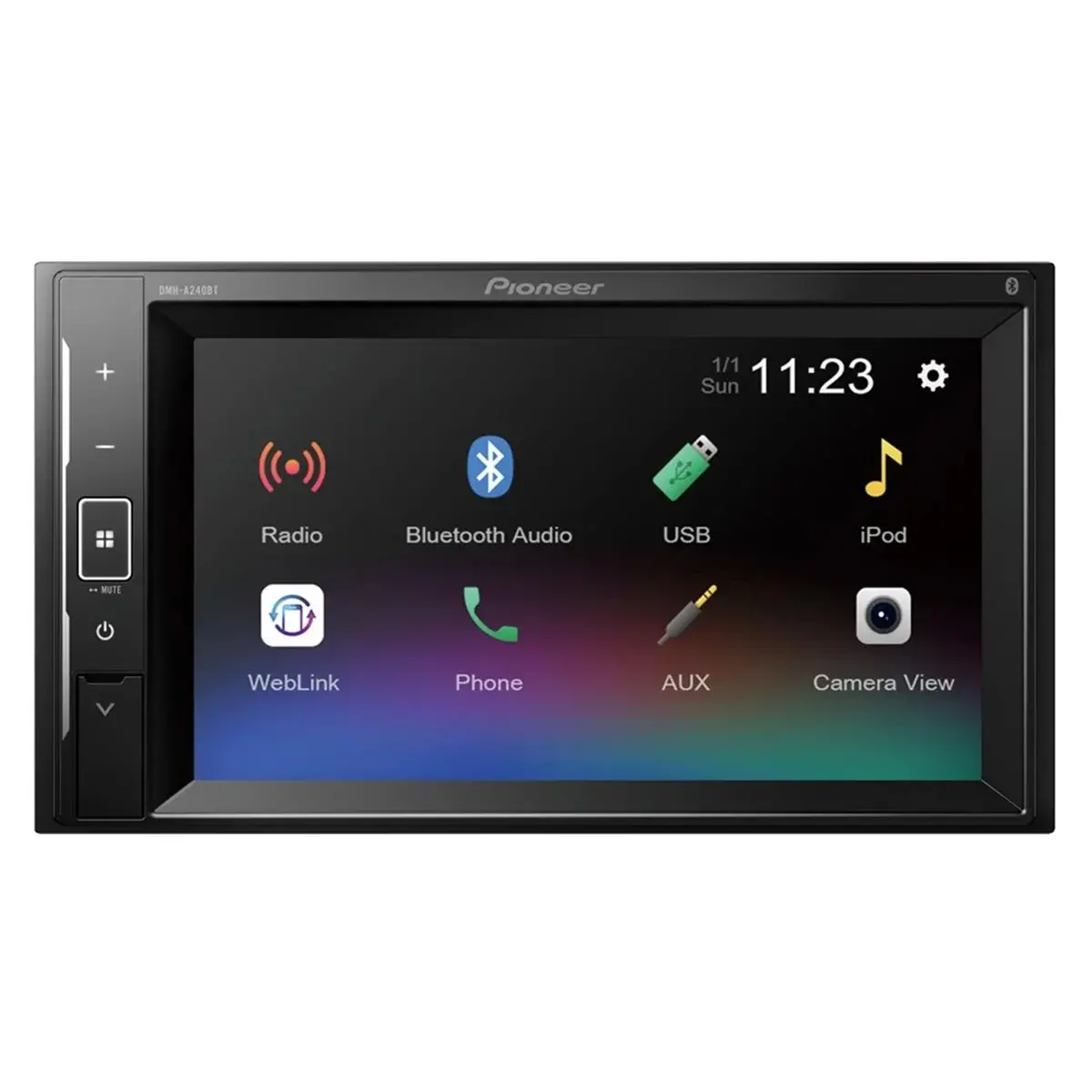 Bilradio 2DIN 6,2" Pioneer DMH-A240BT. - Bilstereo - 4988028481130 - 0