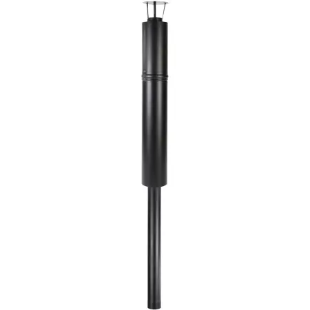 Skorsten Jeremias svart 2,5m 115mm - Skorstenstillbehör och dragförbättrare - 5900856824513 - 1