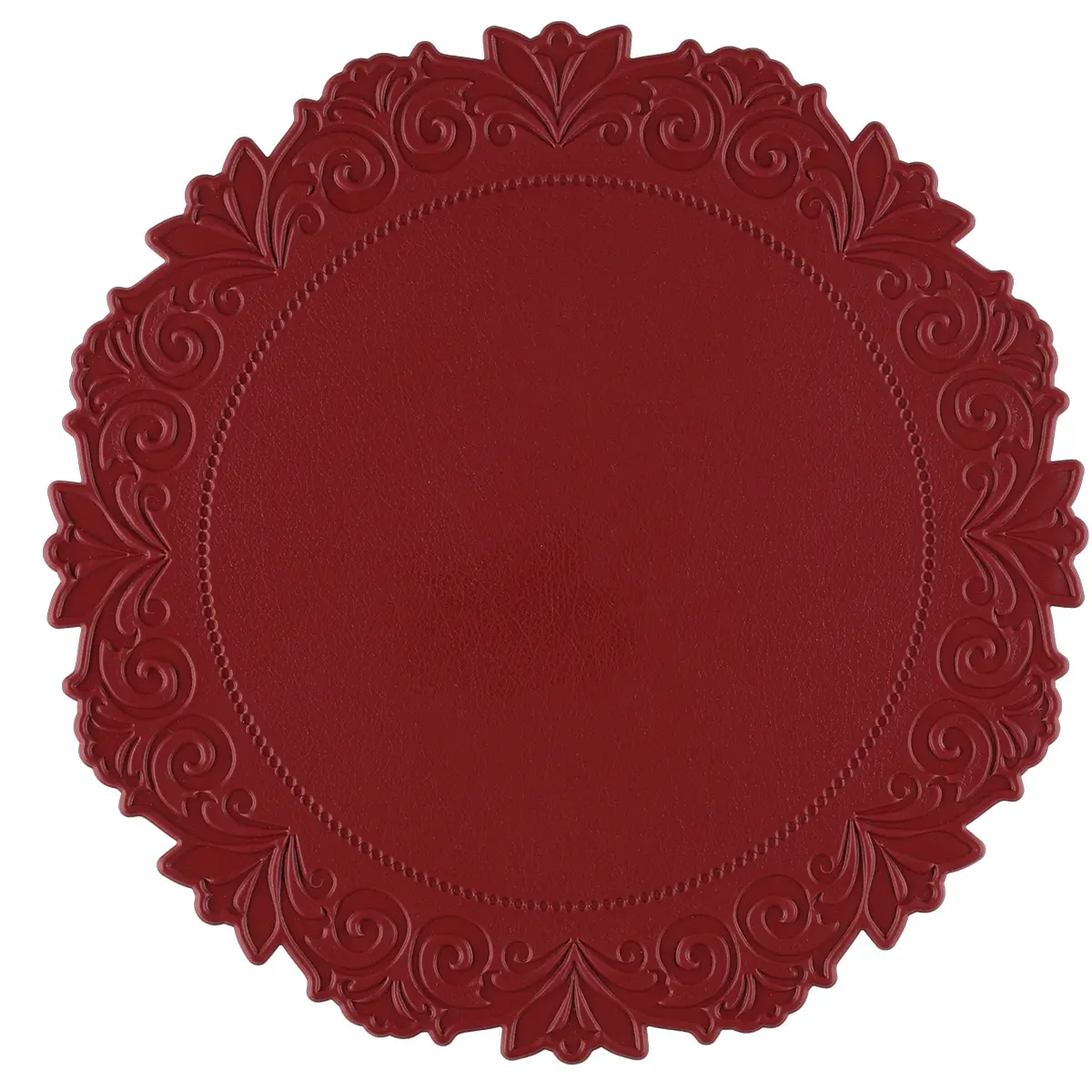 Tablet Mary 38 cm mørkerød - Bordløbere og dækkeservietter - 6410416410265 - 0