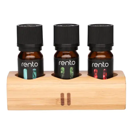 Bastudoftset Rento 3×10ml med bambuställ - Bastudofter och textilier - 6410416596020 - 0