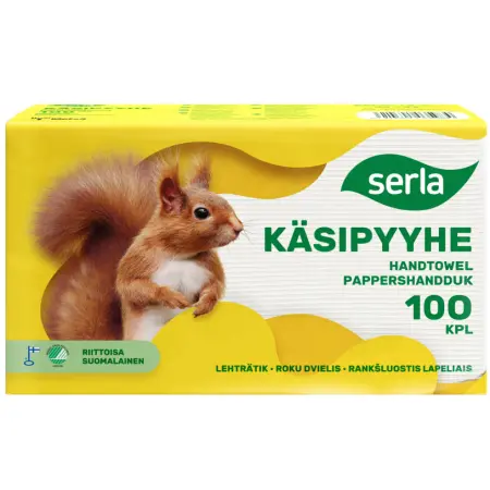 Serla Håndklæde 100 stk Hvid - Toiletpapir og husholdningspapir - 6414301091645 - 0