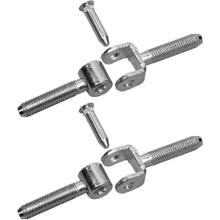 Pultscharnier M6x25mm 2stk. forzinket stål - Hængsel - 6414671032071 - 0