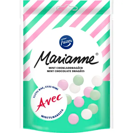 Marianne Mintchokolade chokoladestykker 150g - Slikposer - 6416453040533 - 0