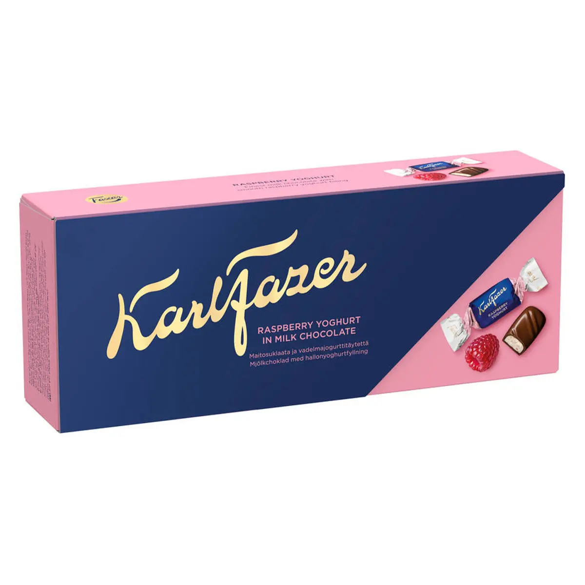 Fazer Hallonjoghurt Chokladpralin 250 - Choklad och praliner - 6416453053199 - 0