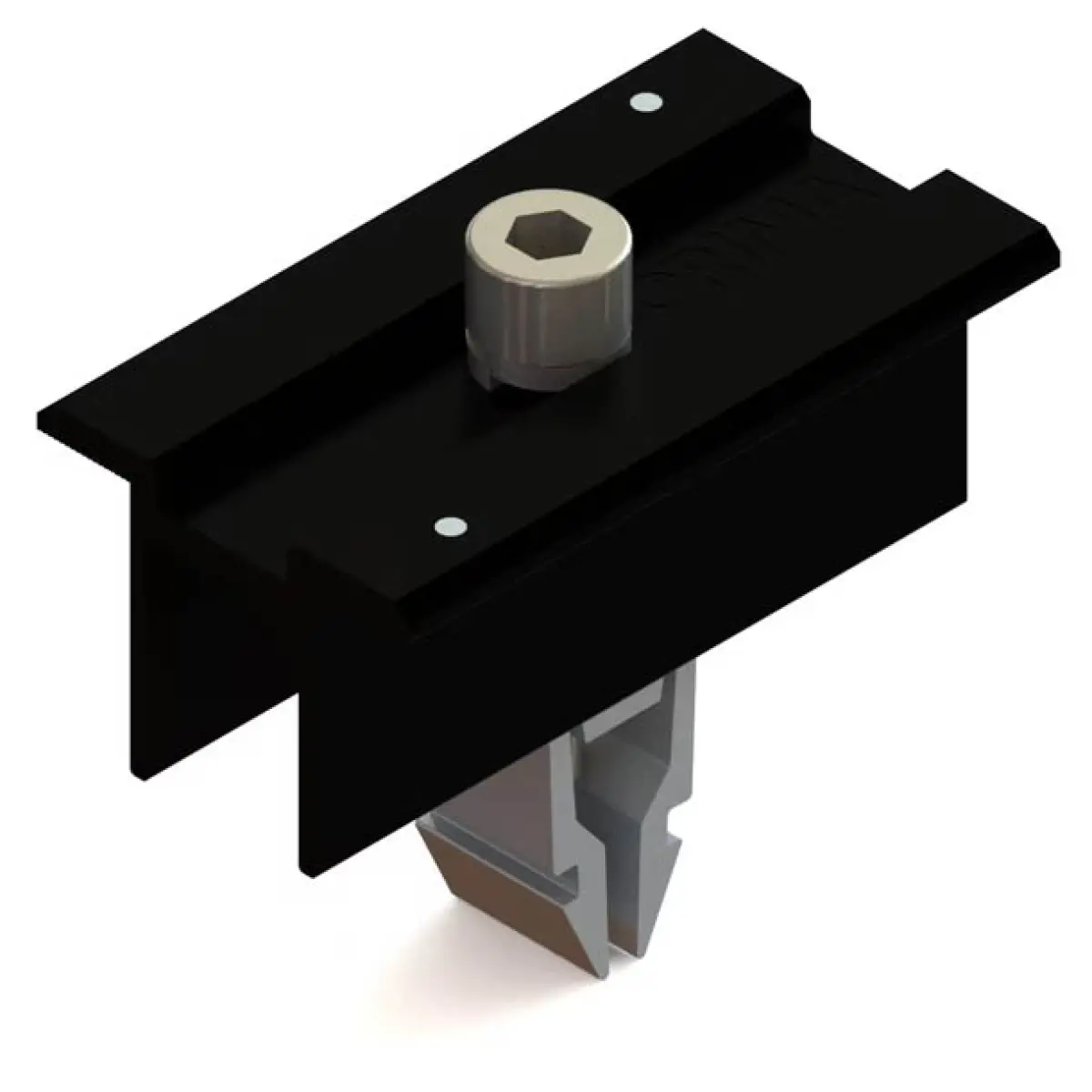 Solpanelsfäste mittklämma 30-40mm 10st svart - Monteringstillbehör för solpaneler - 6438218032997 - 0