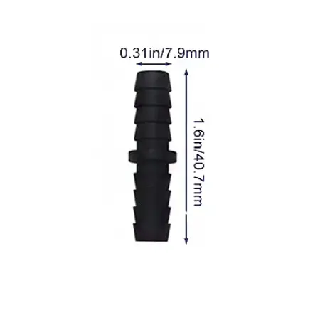 Jatkoliitin muovi 7,9mm 1/4