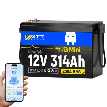 Lifepo4 314Ah 12V Selvopvarmende Bluetooth -  - 6438471354348 - 0