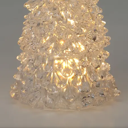 Julgran Happy X-mas LED 12cm varmvit - Ljusdekorationer för bord - 8720573599955 - 1