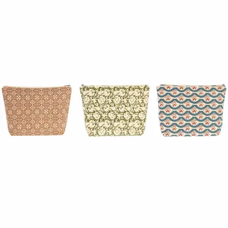 Kosmetiktaske Flower 28x7x20cm - Make-up spejle og opbevaring - 8720573881258 - 1