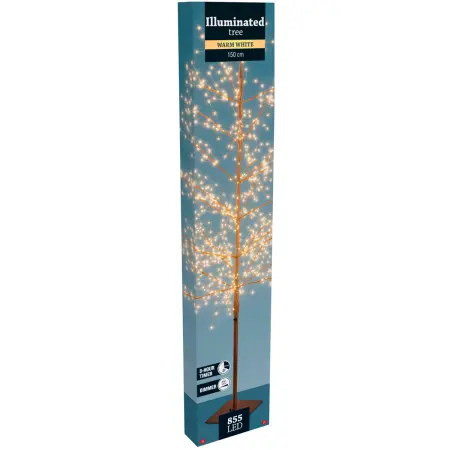 Valopuu Glow 855 LED 150 cm hvid mix - Stearinlys træ - 8721461180873 - 1