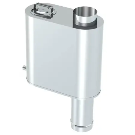 Fattank 22L 115mm rostfritt stål Jeremias - Skorstenstillbehör och dragförbättrare - 5900856833898 - 1