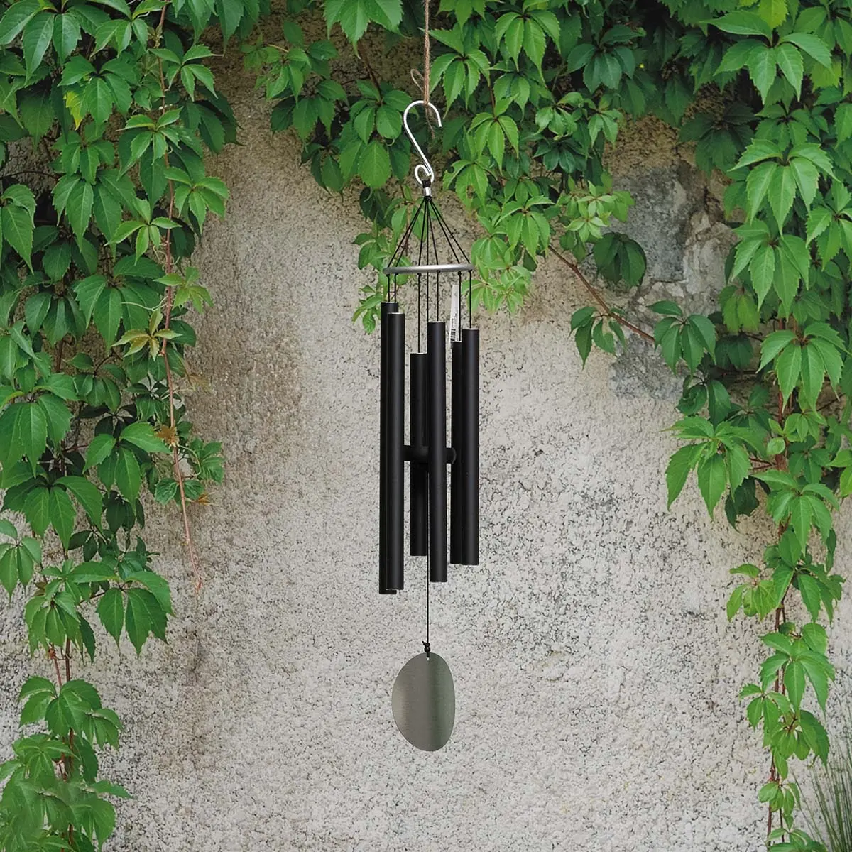 Vindklocka Aureole Tunes 71 cm svart - Terrassdekorationer och utomhusinredning - 6410416050140 - 0