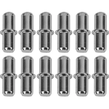 Hyllstöd 5x16mm 12 st stål - Hyllskenor, hyllstöd och rör - 6414675051375 - 0