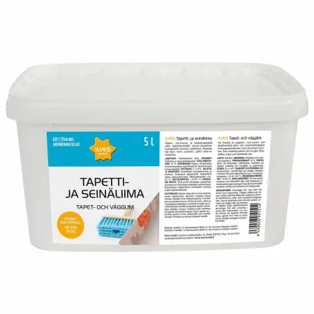 Ilves Tapet- och vägglim 5L - Trälim och polyuretanlim - 6430026951514 - 0