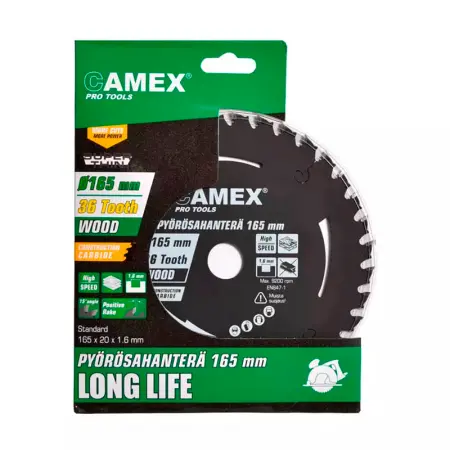 Camex Rundsavklinge Pro 165x20x1.6mm 36 - Stiksavsblad - 6438152037225 - 1