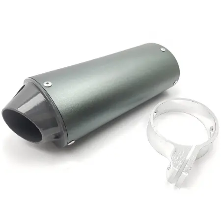 Äänenvaimennin 250mm/28mm udstødningsrør - Motocross udstødningsrør - 6438471022759 - 0