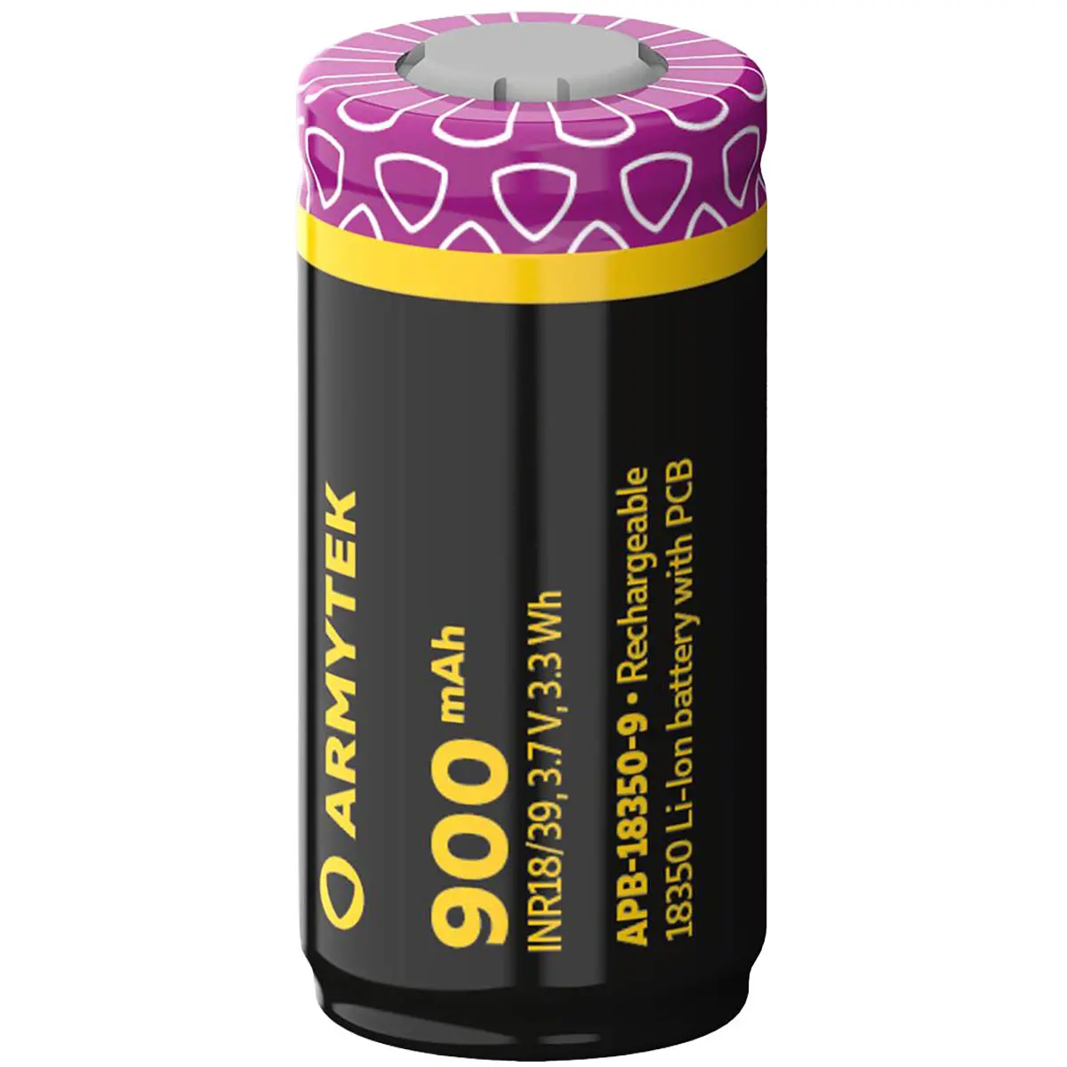 Uppladdningsbart batteri 18350 900mAh - Laddningsbara batterier och ackumulatorer - 6957713005195 - 0