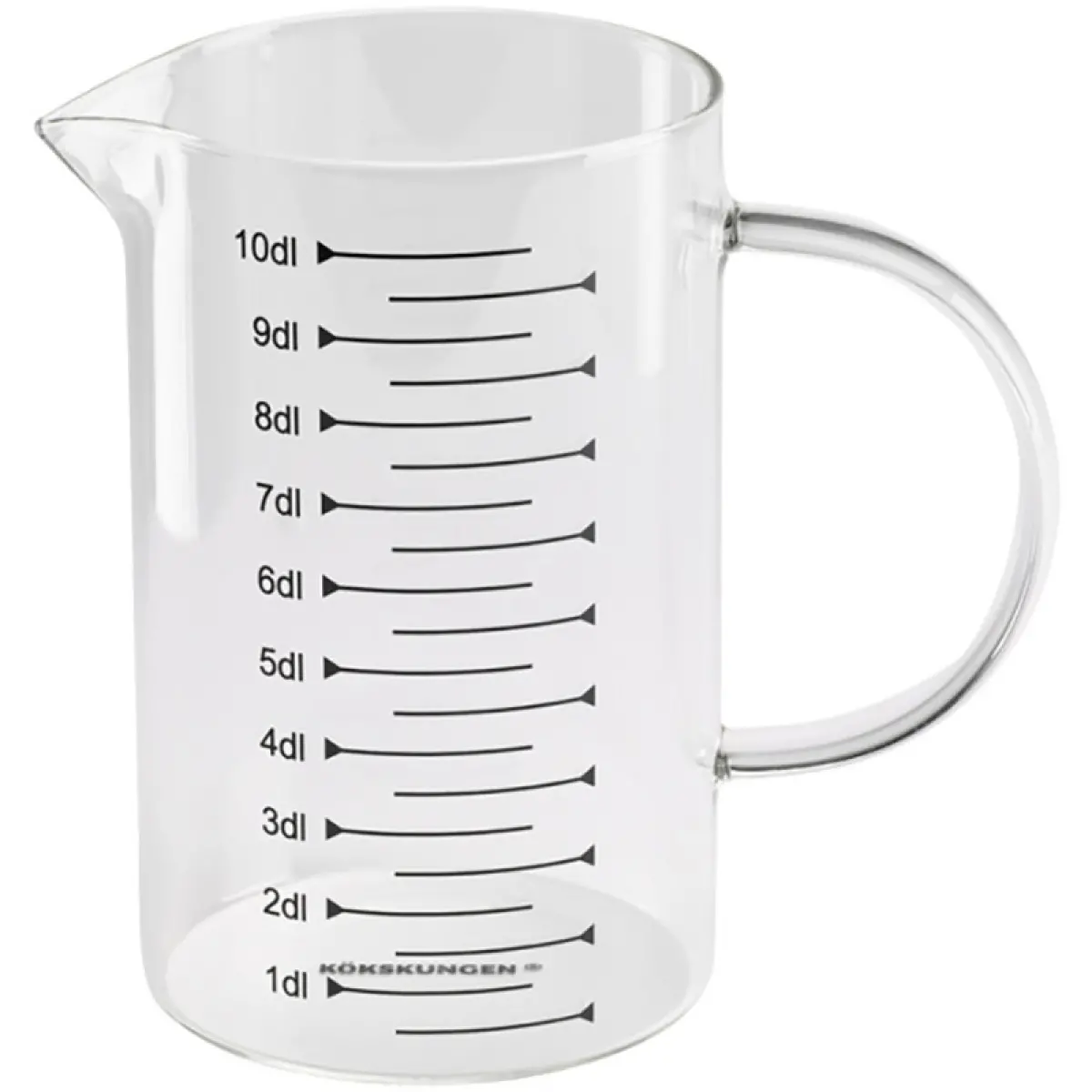 Måttkanna i glas 1,0L - Måttkannor och måttskedar - 7391467230325 - 0