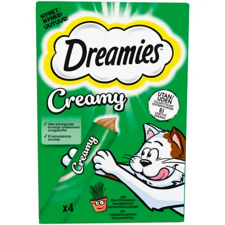 Dreamies kattgodis Creamy kattmynta - Kattgodis och belöningsbitar - 4008429170645 - 0