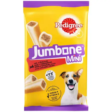 Pedigree Jumbone Mini 160g - Tuggben, tuggpinnar och tuggrullar för hund - 5998749139523 - 0