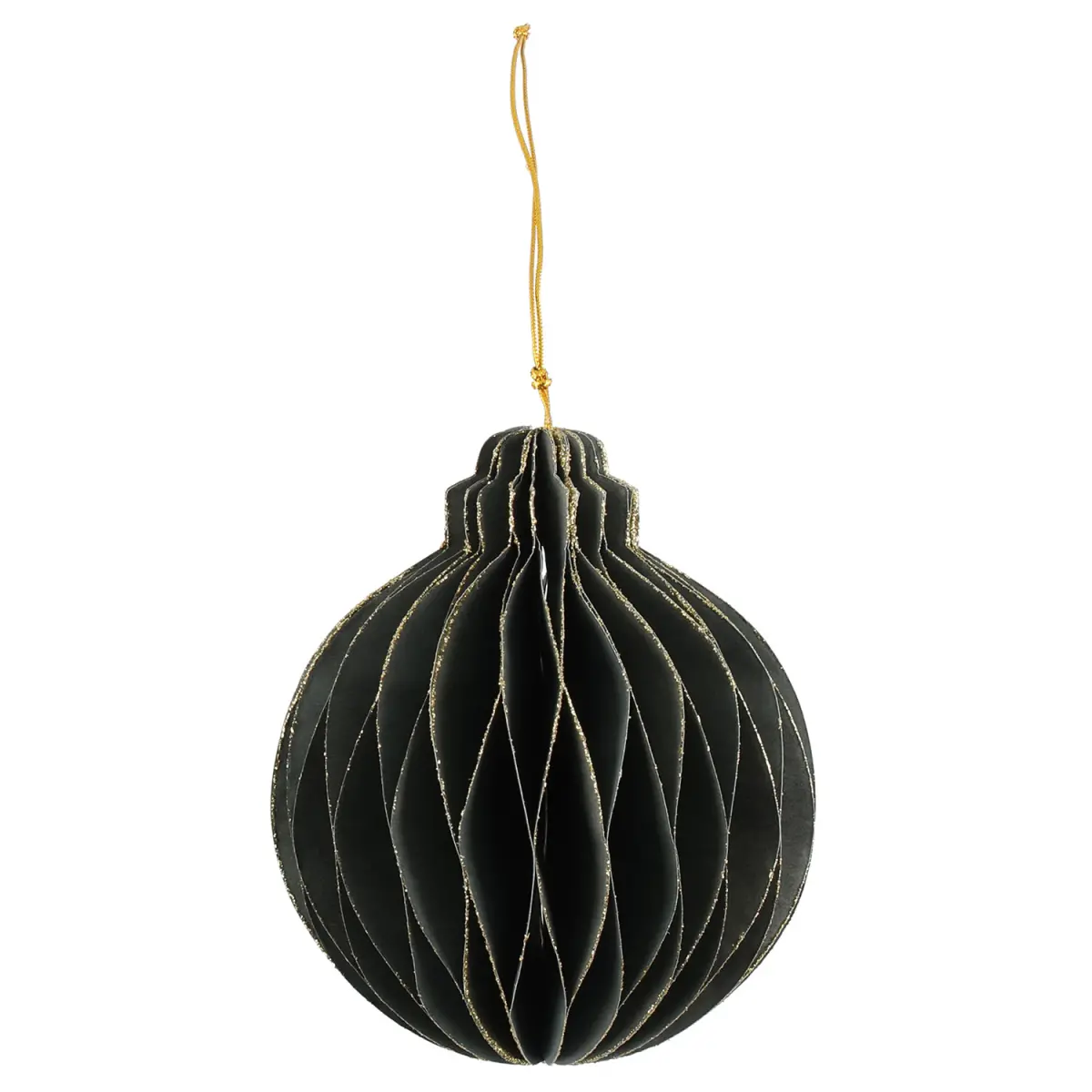 Papirbold 10 cm grøn 3 stk. - juletræspynt - 6410416105673 - 0