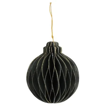 Pappersboll 10 cm grön 3 st - Julgransdekorationer - 6410416105673 - 0