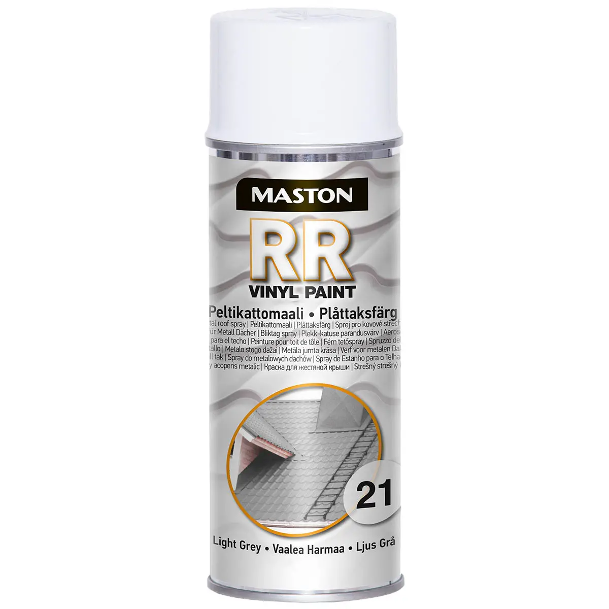 Sprøjtemaling RR 21 lysegrå 400 ml - Spraymaling og lak - 6412494100212 - 0