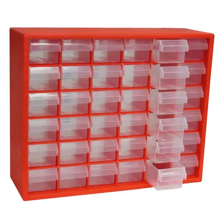 Vägghylla med 36 fack 40,5x32,5cm - Förvaringsfack och sortimentlådor - 6430074694708 - 0