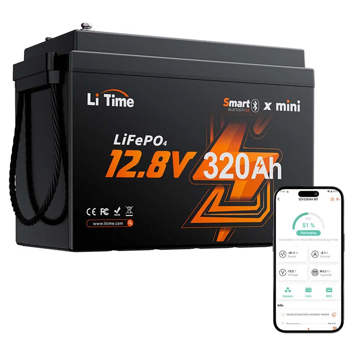 - LiFePO4-batterier - 6438471348835 - 0