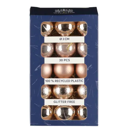 Julgranskulor 3cm 30st champagne - Julgransdekorationer - 6410416370521 - 1