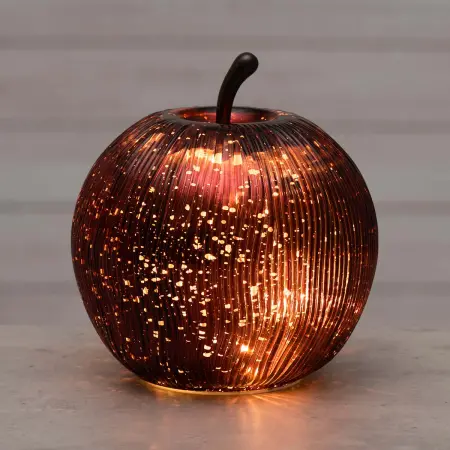Lasiomena med LED-lampor röd - Dekorationsföremål - 6410416521336 - 1