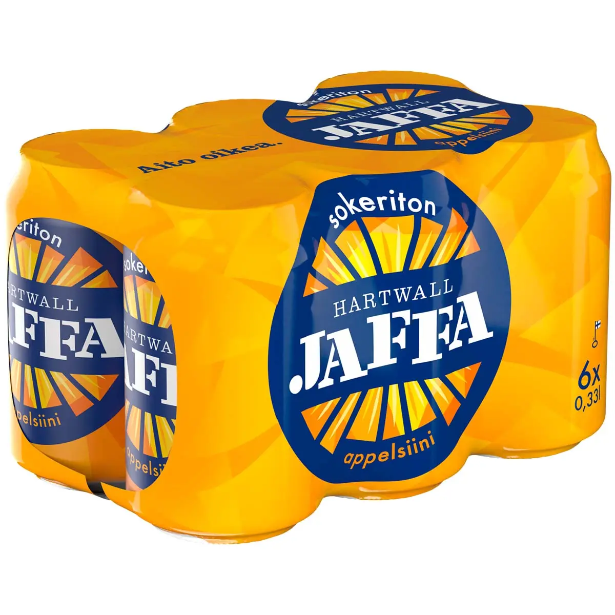Jaffa Appelsin 0,33L sukkerfri 6-pakning - Soda - 6413605227651 - 0