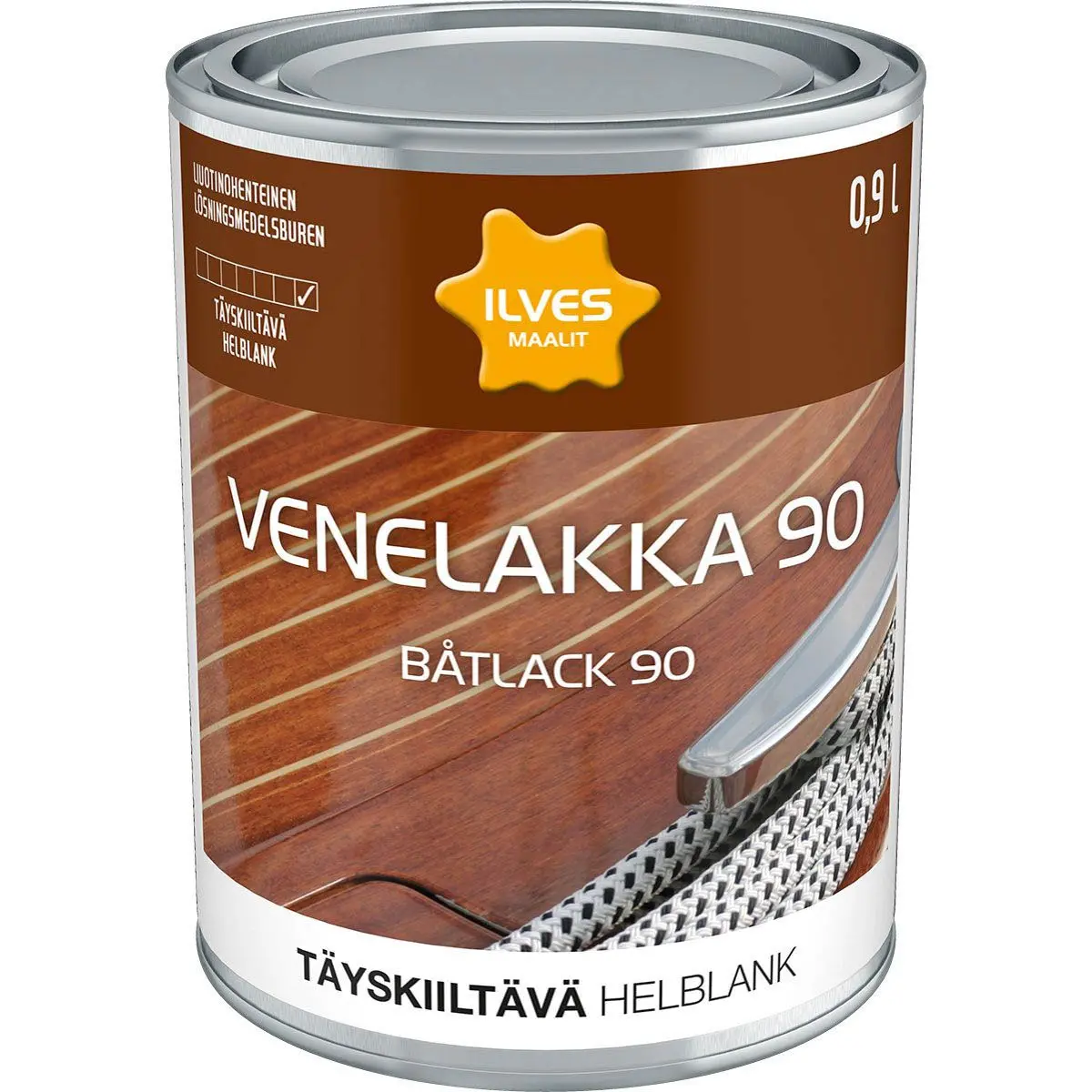 Båtlack blank 90 0,9L Ilves - Träolja och träskydd - 6430026950326 - 0