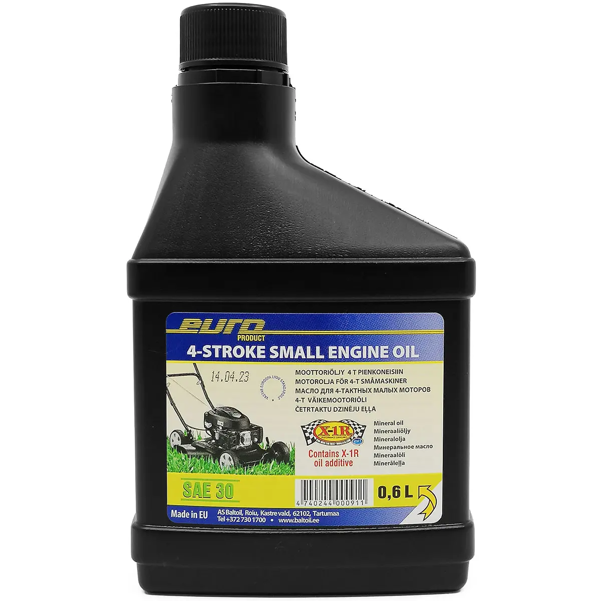 Græsslåmaskineolie 4T SAE 30 0,6L X-1R -  - 4740244000911 - 0