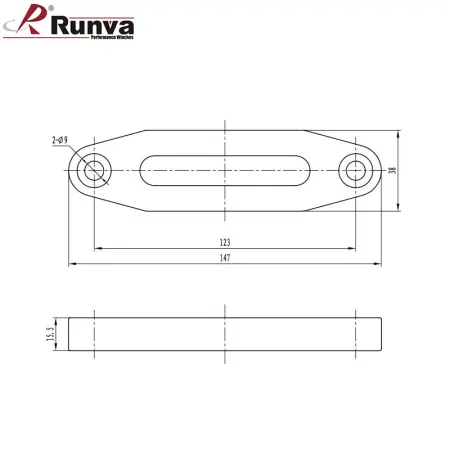 Slip-on kraftigt 123 mm aluminiumrep - Vinsch fjärrkontroller och tillbehör - 48776565655 - 1