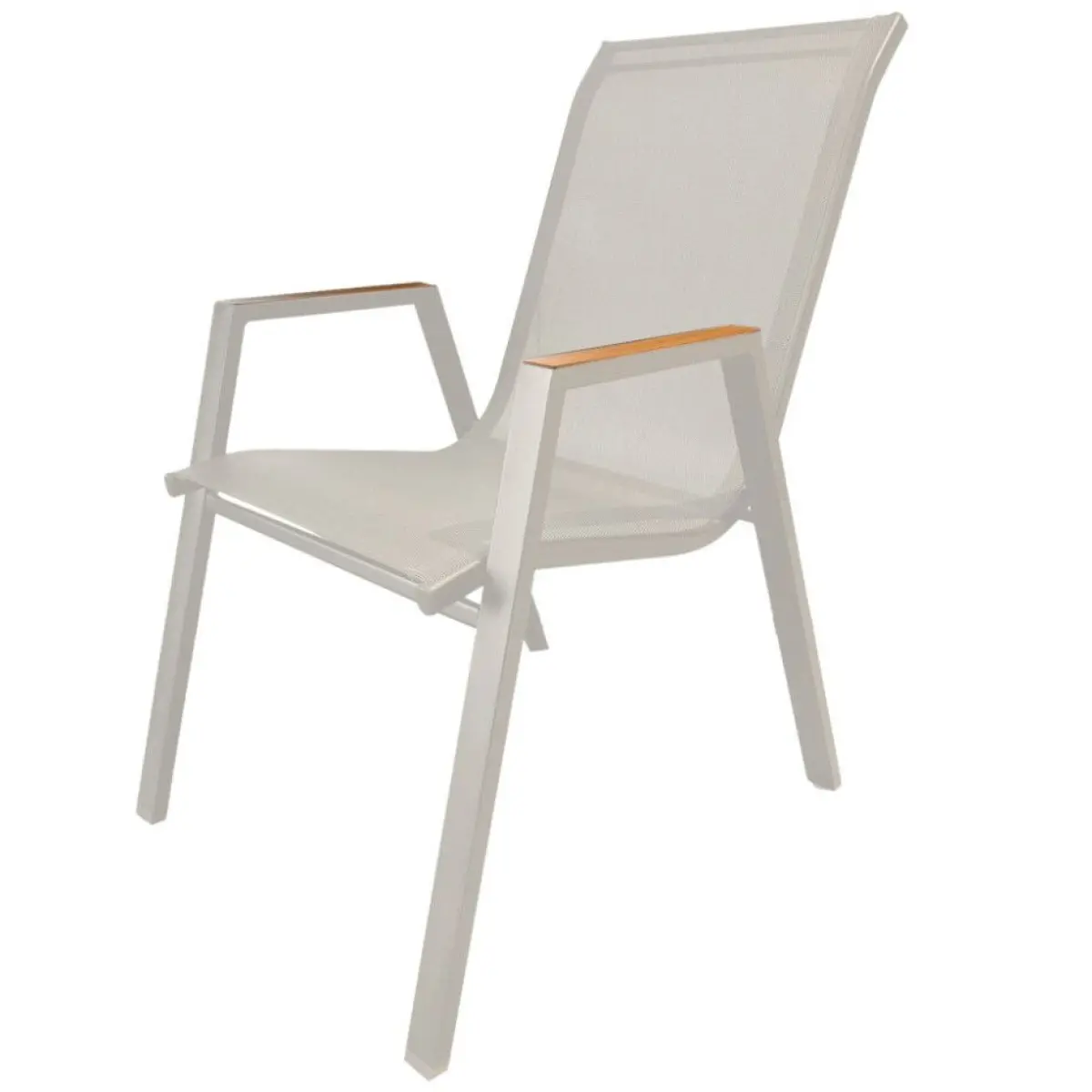 Terrassestol Sandy Grey Teak Bistro 90 cm - Balkon møbler - 5714988081221 - 0