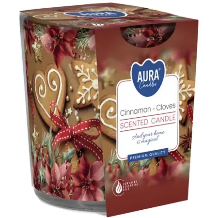 Doftljus Aura Cinnamon-Cloves 8cm - Doftljus - 5906927049786 - 0