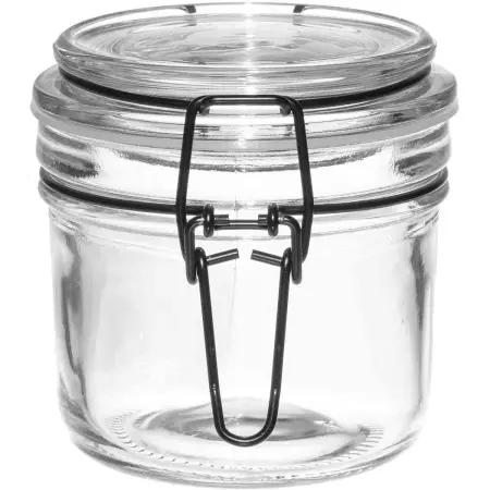 Glasbeholder med patentlåg sort 0,15L - Opbevaringsbeholder - 6410416302850 - 0