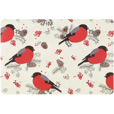 Tablett Domherre 30x45 cm - Jultextilier och accessoarer - 6410416510552 - 0