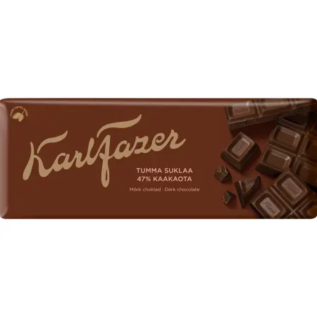 Karl Fazer mørk chokoladeplade 180g - Chokoladekager og praliner - 6416453095052 - 0