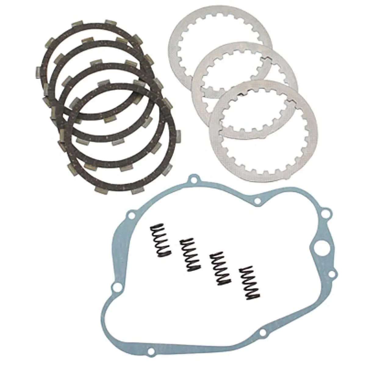 Kopplingsplatta set, distanser, tätning, fjädrar Minarelli AM6 - Koppling och delar till motocross och moped - 6438235181753 - 0
