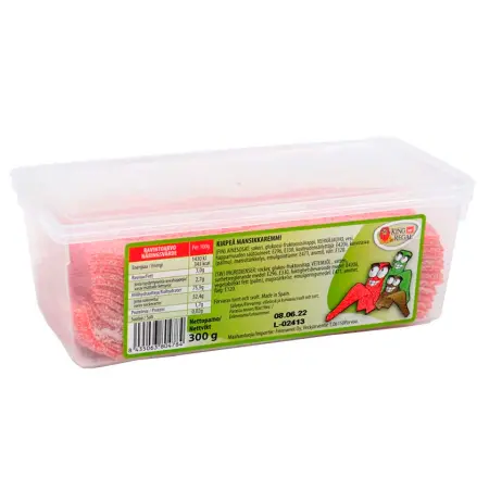 Jordbærremse sur 300g Kongelig - Slikposer - 8435063804784 - 0