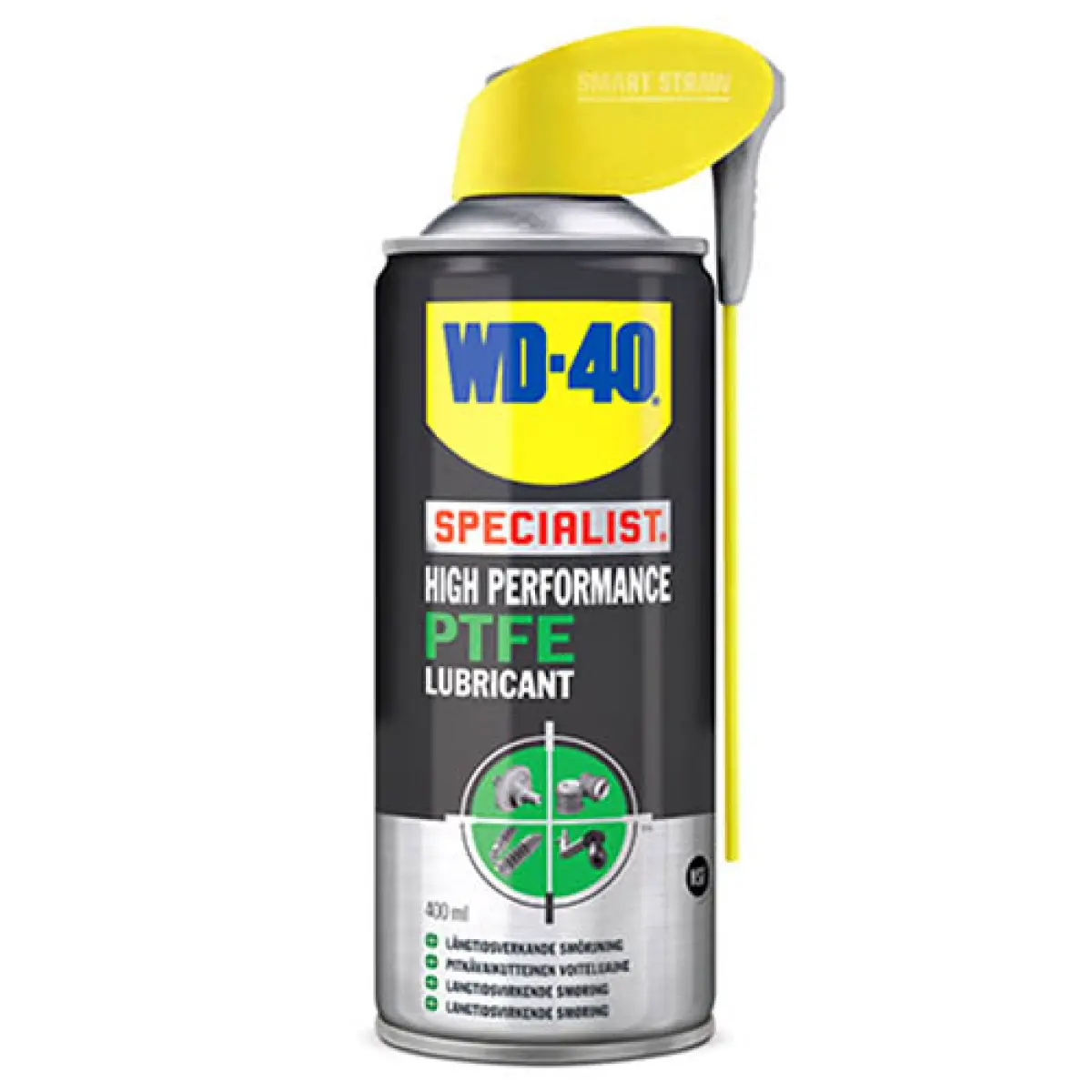 WD-40 PTFE smøremiddel 400ml - Bilkemikalier, sprays og silikoner - 5032227473966 - 0
