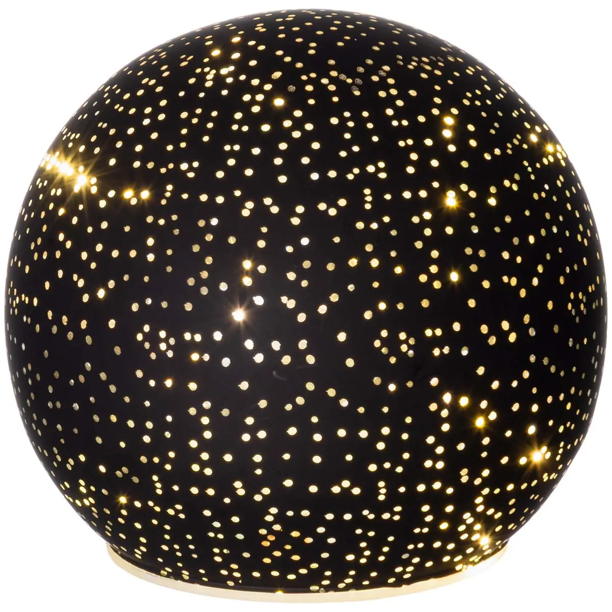 Dekorationsglasbold 3D Stjernemønster 12 cm - Ornamenter - 6410416482781 - 0