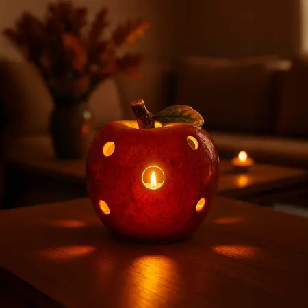 Ljuslykta Äpple 15 cm - Ljusstakar och värmeljushållare - 6410416504742 - 1