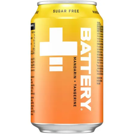 Battery Sugar Free Mandarin Tangerine 0,33L - Energidrycker - 6415600596251 - 0