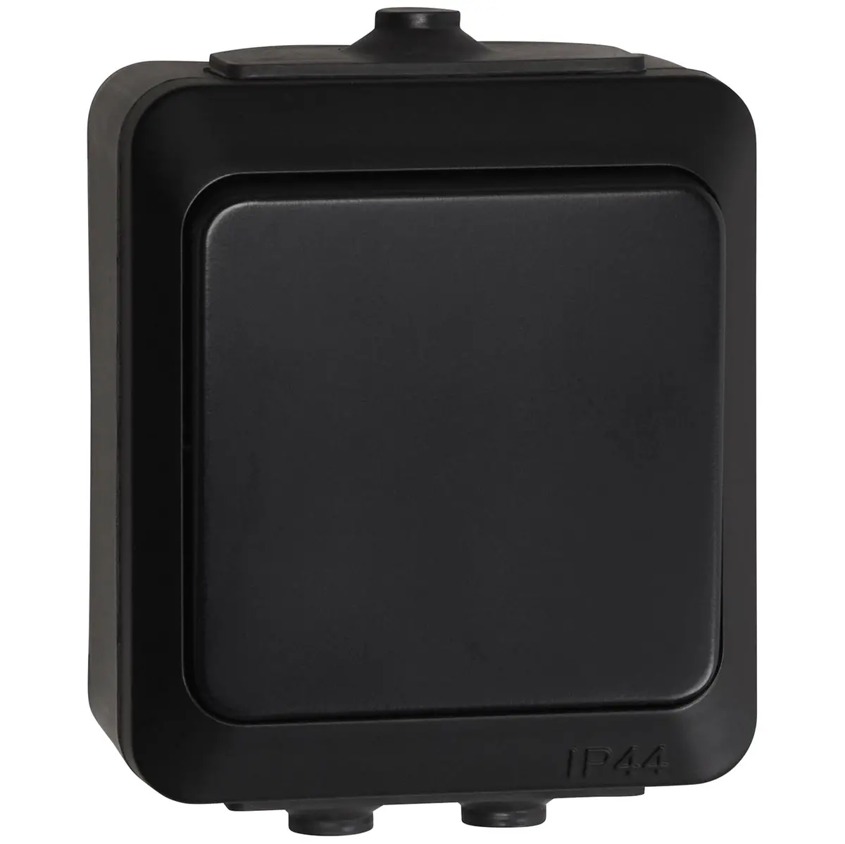 Strömbrytare 1/6 yta IP44 Opal Pro Black - Strömbrytare och dimmers - 6438056309183 - 0